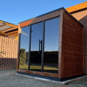 sauna finlandesa em madeira