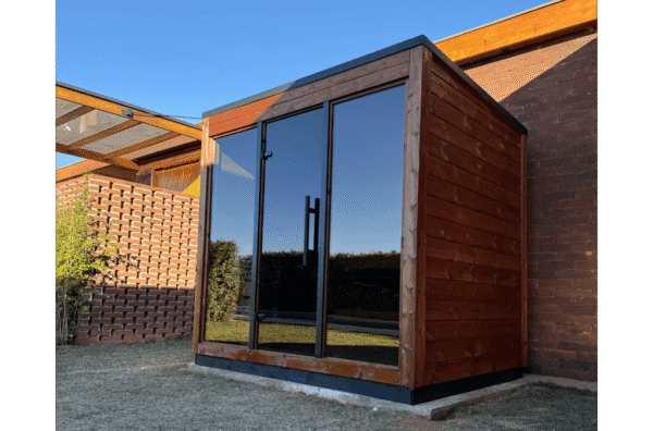 sauna finlandesa em madeira