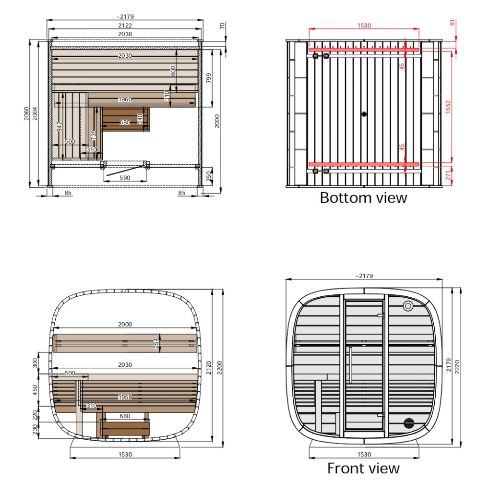 Leil® RoundCube Mini | 6 Pessoas - Imagem 13