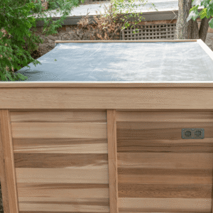 telhado sauna seca em madeira