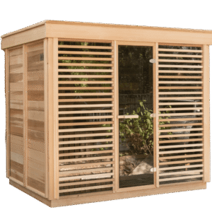 sauna finlandesa em madeira